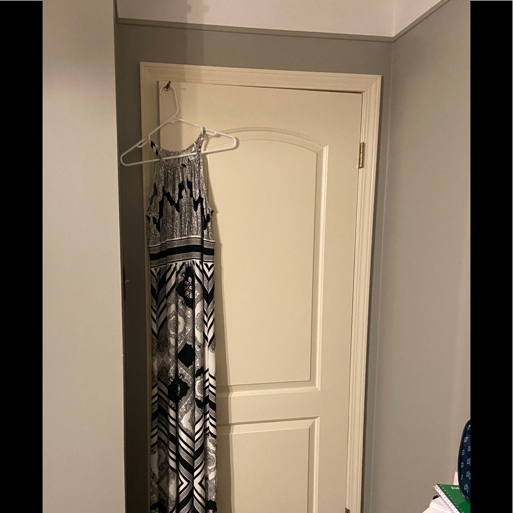 Black and white Maxi Dress
